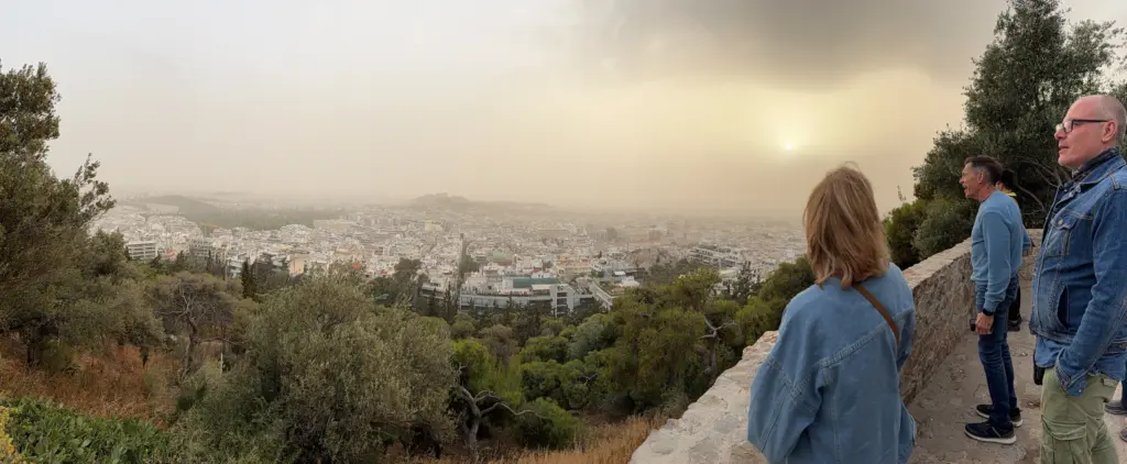 Athens Mt. Lycabettus view of the city.